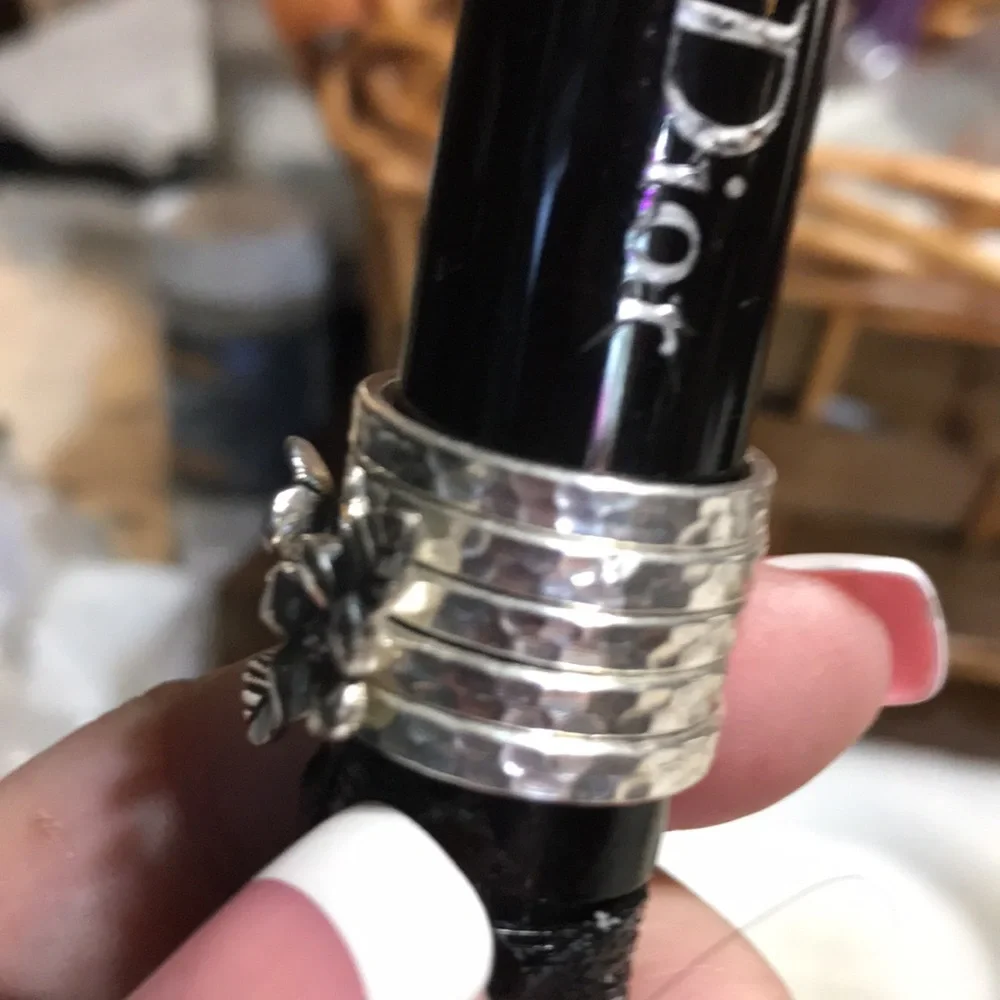 Sterling silver stack rings - Picture 5 of 7